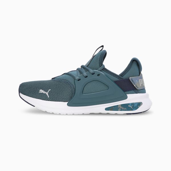 SOFTRIDE Enzo Evo Camo Running Shoes, Gray Skies-PUMA Navy-Smokey Gray, extralarge-IND
