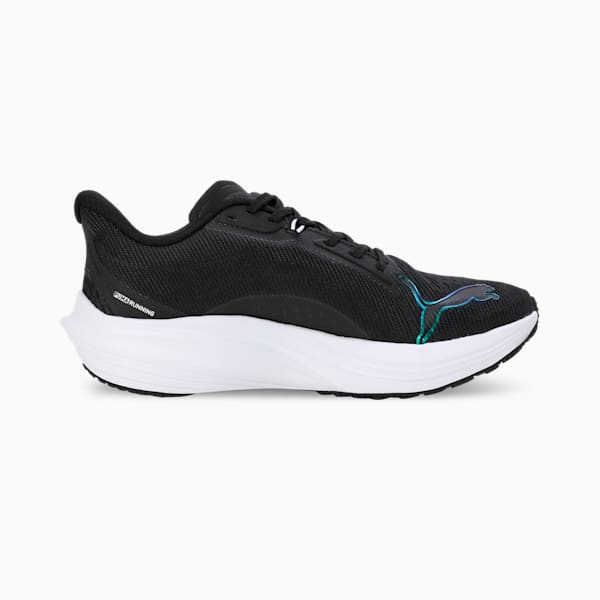 Darter Pro Iridescent Women's Running Shoes, PUMA Black-PUMA White, extralarge-IND