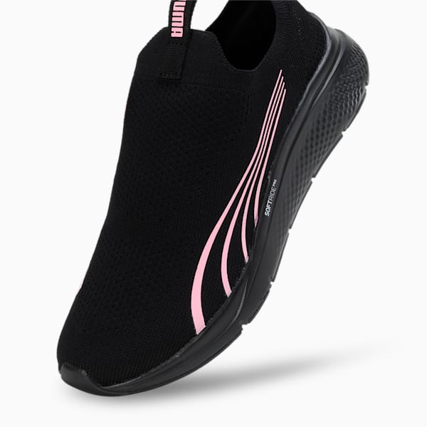 Softride Pro Echo Fling Women's Slip-On Shoes, PUMA Black-Fast Pink, extralarge-IND