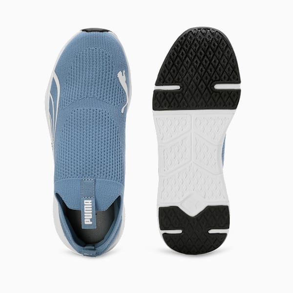 Softride Pro Echo Fling Women's Slip-On Shoes, Zen Blue-PUMA White-PUMA Black, extralarge-IND
