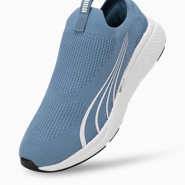 Softride Pro Echo Fling Women's Slip-On Shoes, Zen Blue-PUMA White-PUMA Black, extralarge-IND