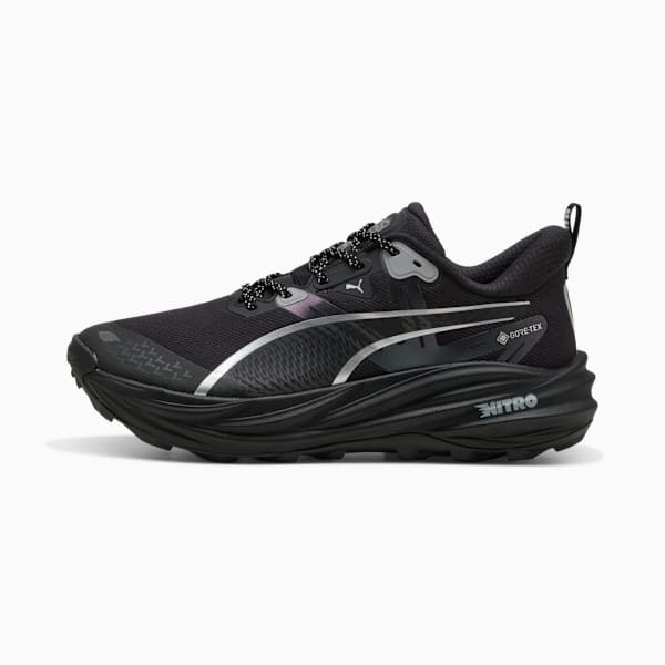 Voyage NITRO™ 4 GORE-TEX® Men's Waterproof Trail Running Shoes, PUMA Black-PUMA Silver, extralarge