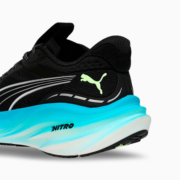 Magnify NITRO™ 3 High Cushion Performance Men's Running Shoes, PUMA Black-Speed Blue, extralarge-IND
