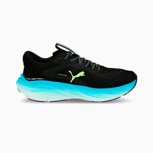 Magnify NITRO™ 3 High Cushion Performance Men's Running Shoes, PUMA Black-Speed Blue, extralarge-IND