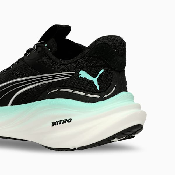 Magnify NITRO™ 3 High Cushion Performance Women's Running Shoes, PUMA Black-Mint Melt, extralarge-IND