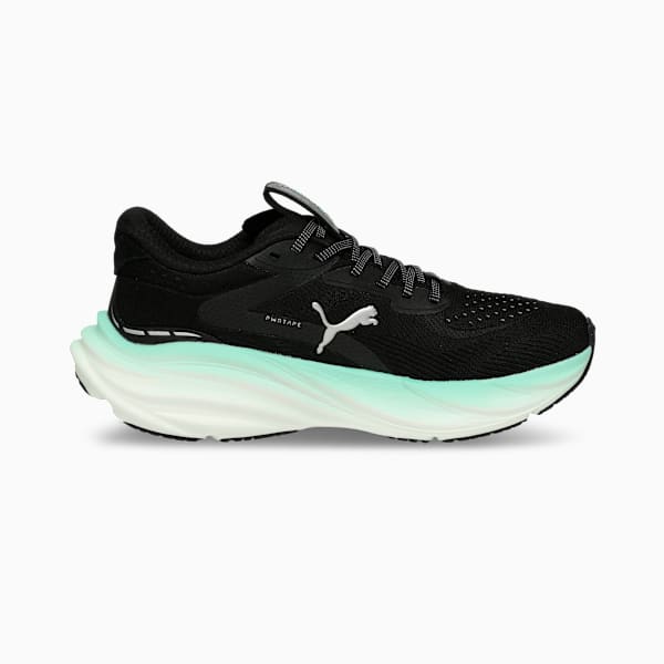 Magnify NITRO™ 3 High Cushion Performance Women's Running Shoes, PUMA Black-Mint Melt, extralarge-IND