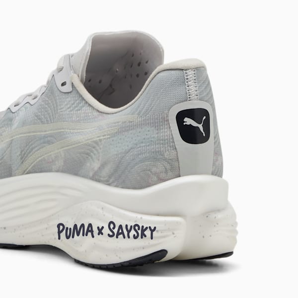 PUMA x SAYSKY Deviate NITRO™ Elite 3 Men's Running Shoes, Cool Light Gray-New Navy, extralarge
