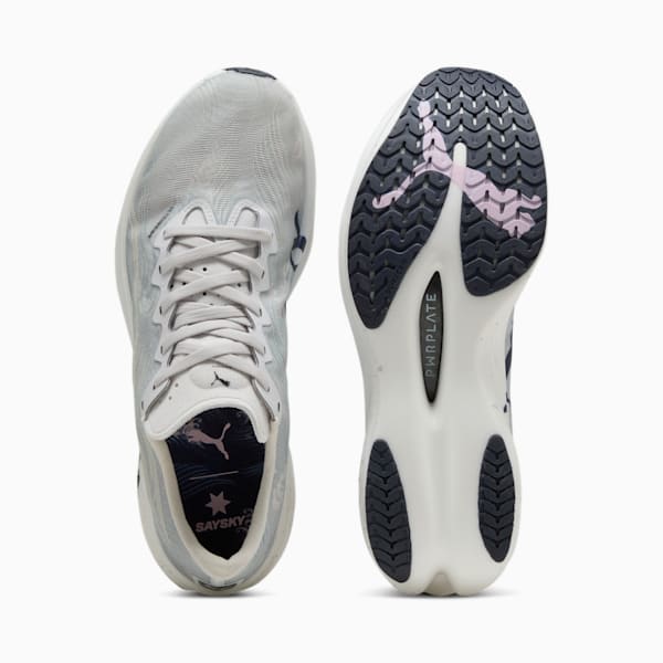 PUMA x SAYSKY Deviate NITRO™ Elite 3 Men's Running Shoes, Cool Light Gray-New Navy, extralarge