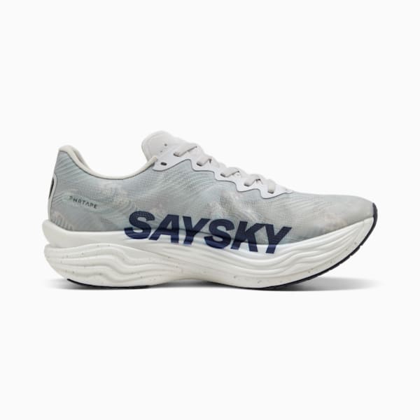 PUMA x SAYSKY Deviate NITRO™ Elite 3 Men's Running Shoes, Cool Light Gray-New Navy, extralarge