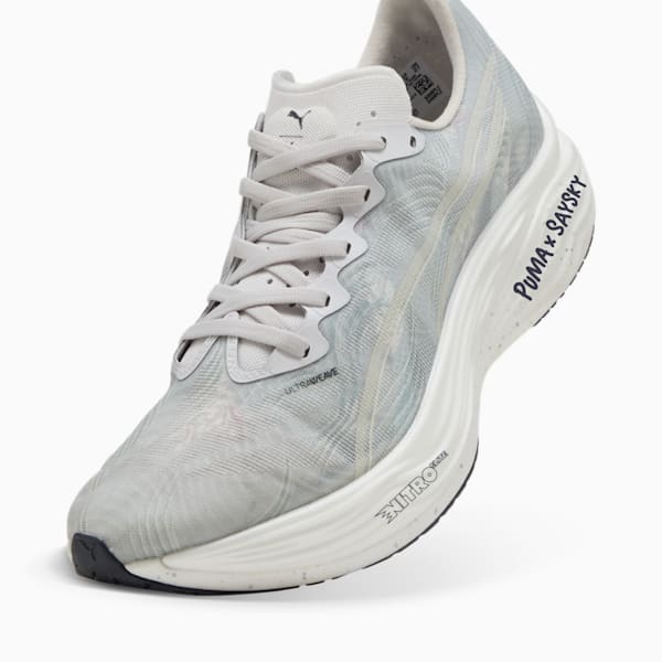 PUMA x SAYSKY Deviate NITRO™ Elite 3 Men's Running Shoes, Cool Light Gray-New Navy, extralarge