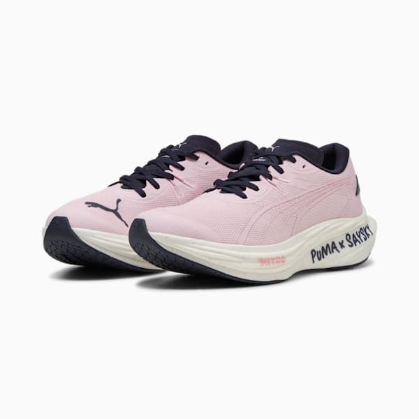 PUMA x SAYSKY Deviate NITRO™ 3 Men's Running Shoes, Rose Mauve-New Navy, extralarge