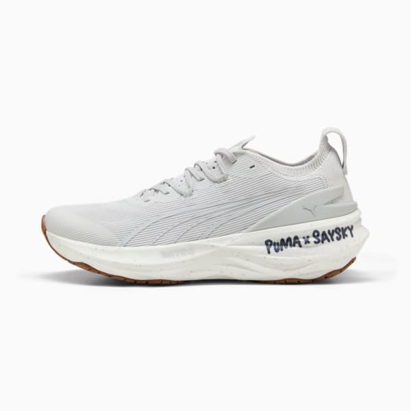 メンズ PUMA x SAYSKY フォーエバーラン ニトロ 2 ランニングシューズ, Feather Gray-Flat Light Gray, extralarge-JPN