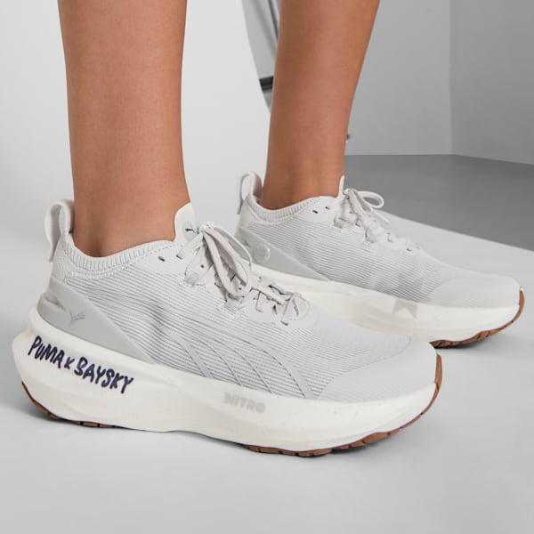 PUMA x SAYSKY ForeverRun NITRO™ 2 Women's Running Shoes, Feather Gray-Flat Light Gray, extralarge