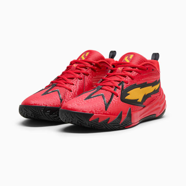 Scoot Zeros Retro Portland Men's Basketball Shoes, For All Time Red-Yellow Sizzle, extralarge