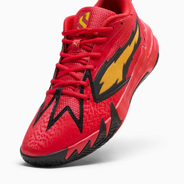 Tenis de Basquetbol Scoot Zeros Retro Portland, For All Time Red-Yellow Sizzle, extralarge