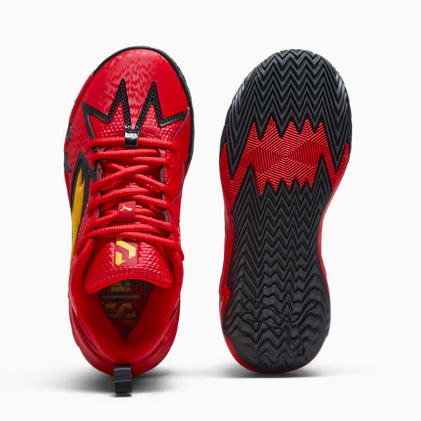Chaussures de basket Scoot Zeros Retro Portland Enfant et adolescent, For All Time Red-Yellow Sizzle, extralarge
