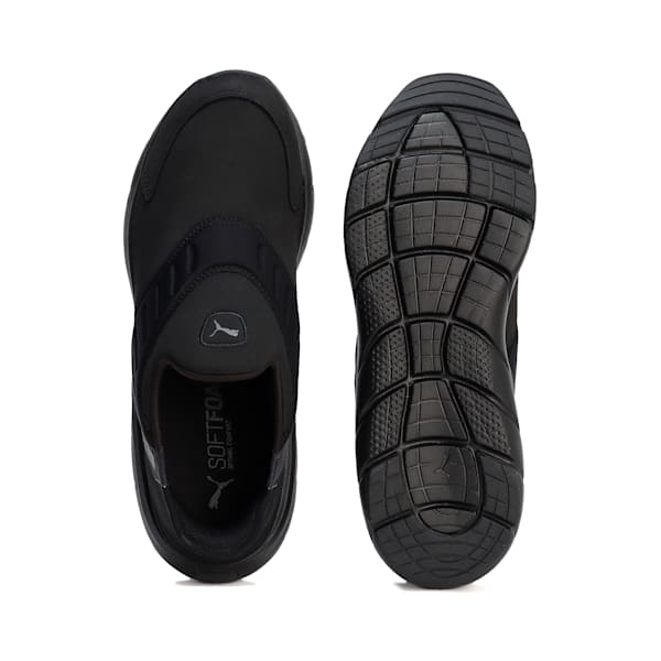 ユニセックス ソフトライド フレックス イーズイン 撥水 ランニングシューズ, PUMA Black-PUMA Black, extralarge-JPN