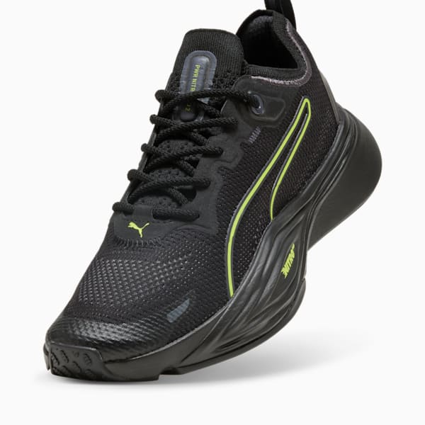 PWR NITRO™ SQD 2 Unwavered Training Shoes, PUMA Black-Galactic Gray-Yellow Alert, extralarge