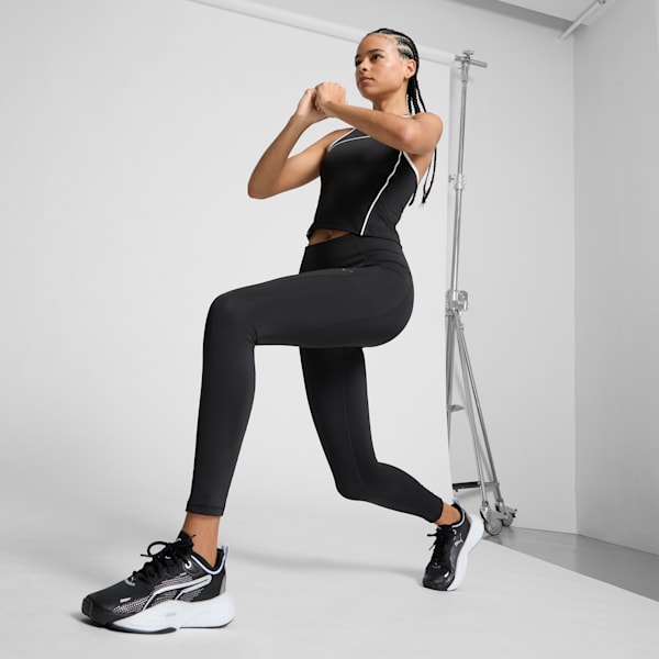 Tenis mujer training PWR NITRO SQD, PUMA Black-Cool Weather, extralarge
