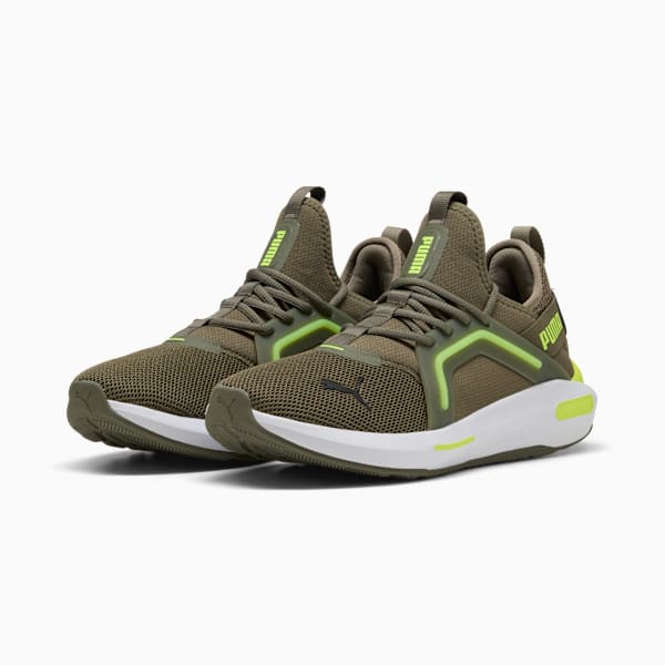 Tenis de running SOFTRIDE Enzo 5, Loden Green-Yellow Alert, extralarge