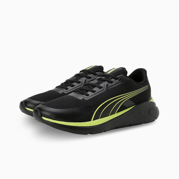 Evoflex Running Shoes, Fluro Yellow Pes-PUMA Black, extralarge-IND