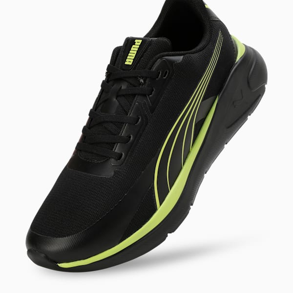 Evoflex Running Shoes, Fluro Yellow Pes-PUMA Black, extralarge-IND