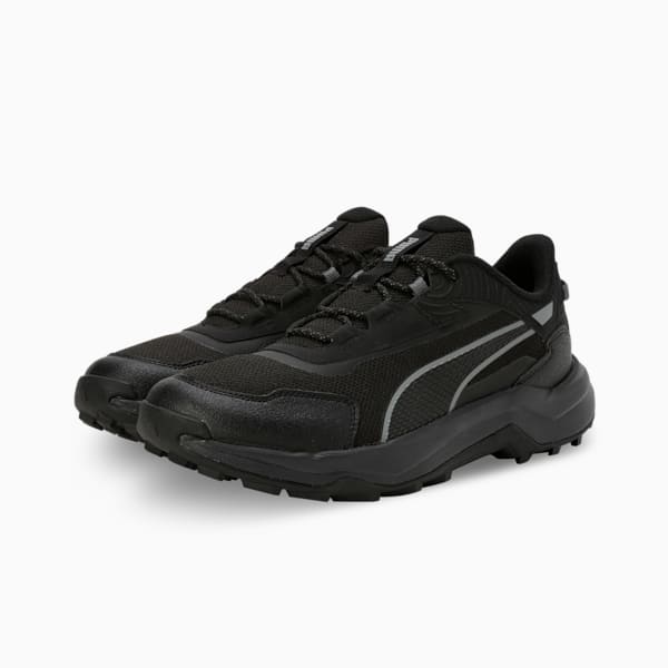 Quest X Men's Running Shoes, PUMA Black-Cast Iron-Shadow Gray, extralarge-IND