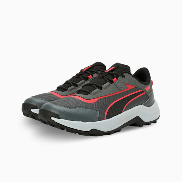 Quest X Men's Running Shoes, Mineral Gray-Active Red-PUMA Black, extralarge-IND