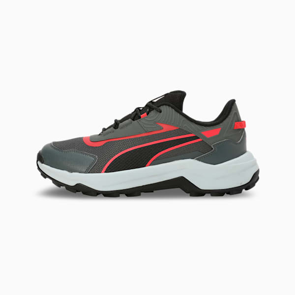 Quest X Men's Running Shoes, Mineral Gray-Active Red-PUMA Black, extralarge-IND