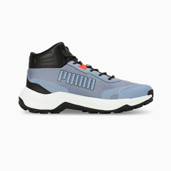 Questblitz Mid Men's Running Shoes, Filtered Ash-PUMA Black-Hot Heat, extralarge-IND