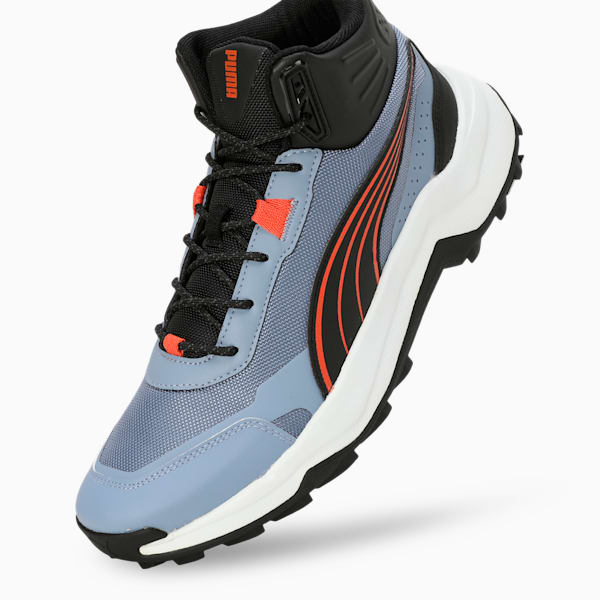 Questblitz Mid Men's Running Shoes, Filtered Ash-PUMA Black-Hot Heat, extralarge-IND