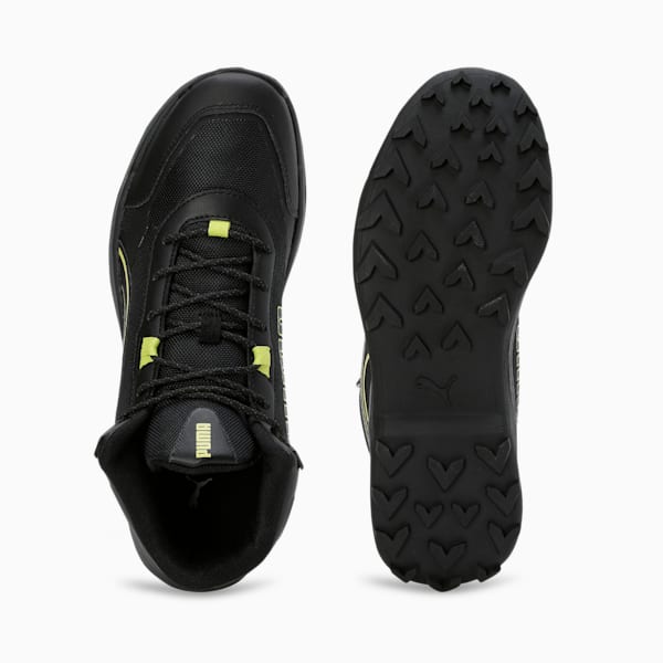 Questblitz Mid Men's Running Shoes, Lime Sheen-PUMA Black, extralarge-IND