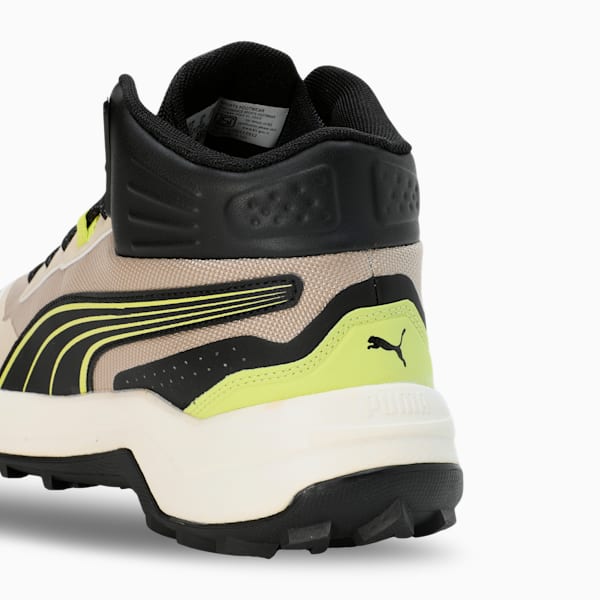 Questblitz Mid Men's Running Shoes, Toasted Almond-Lime Sheen-PUMA Black, extralarge-IND