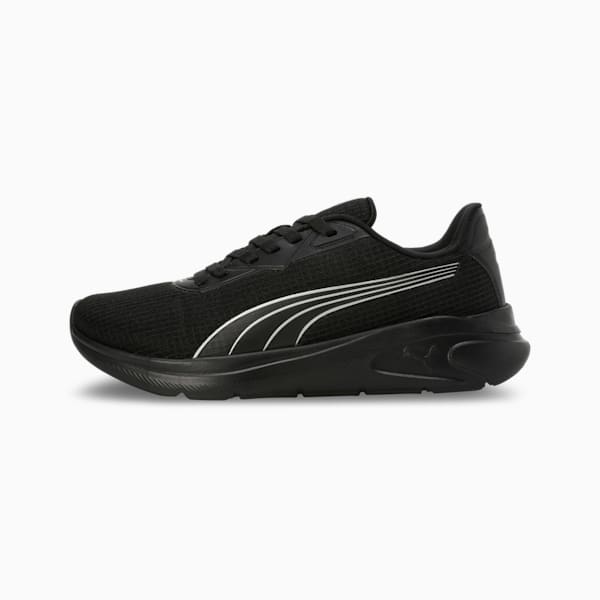 PUMA Exoteric Men's Running Shoes, PUMA Black-Puma Silver, extralarge-IND