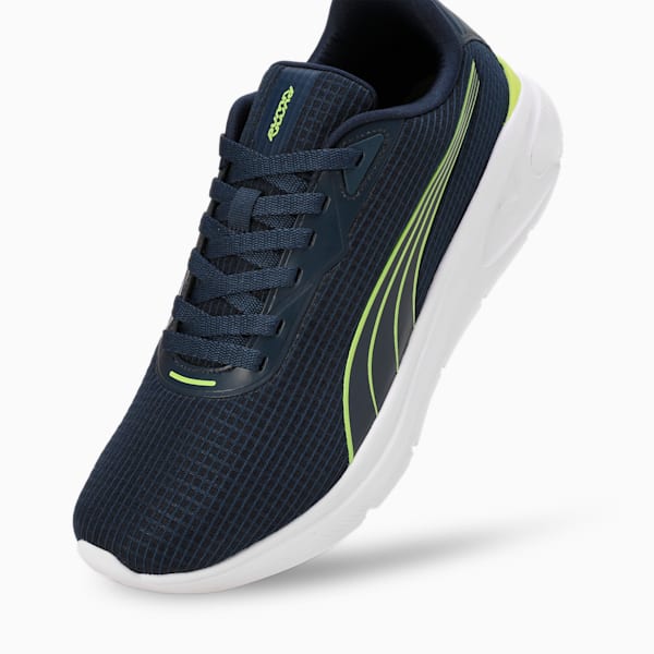 Exoteric Men's Running Shoes, Club Navy-Lime Smash-PUMA White, extralarge-IND