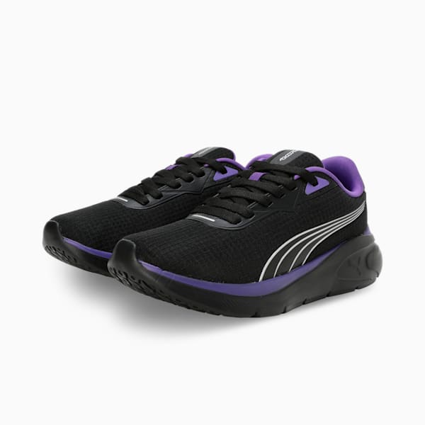 Exoteric Women's Running Shoes, Team Violet-PUMA Black-PUMA Silver, extralarge-IND