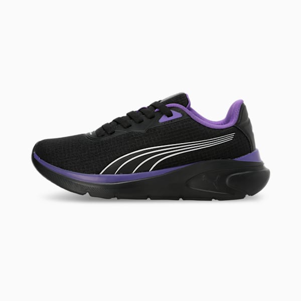 Exoteric Women's Running Shoes, Team Violet-PUMA Black-PUMA Silver, extralarge-IND