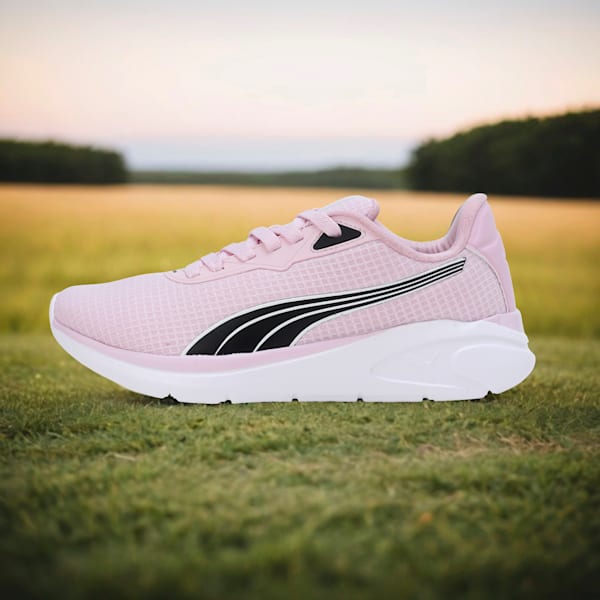 Exoteric Women's Running Shoes, PUMA Black-PUMA White-Grape Mist, extralarge-IND