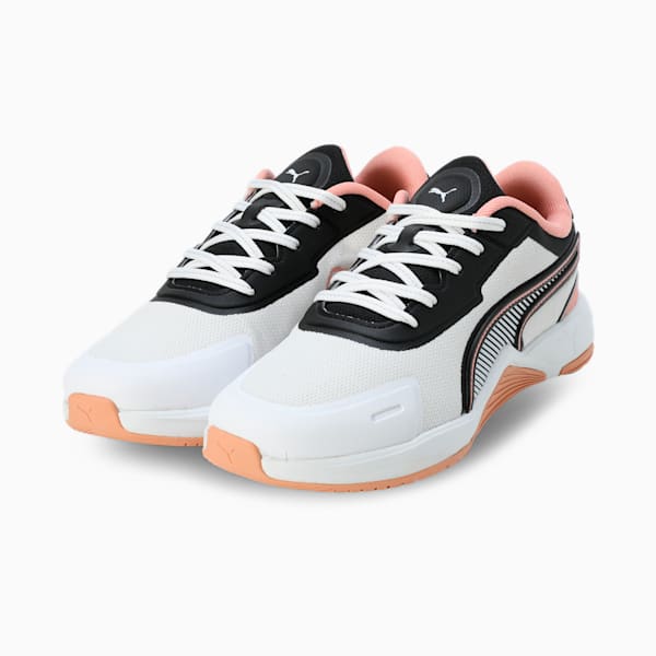 PUMA SwiftPulse Women's Training Shoes, PUMA White-PUMA Black-Poppy Pink, extralarge-IND