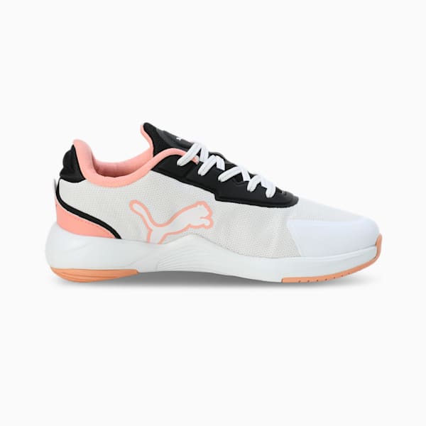 PUMA SwiftPulse Women's Training Shoes, PUMA White-PUMA Black-Poppy Pink, extralarge-IND