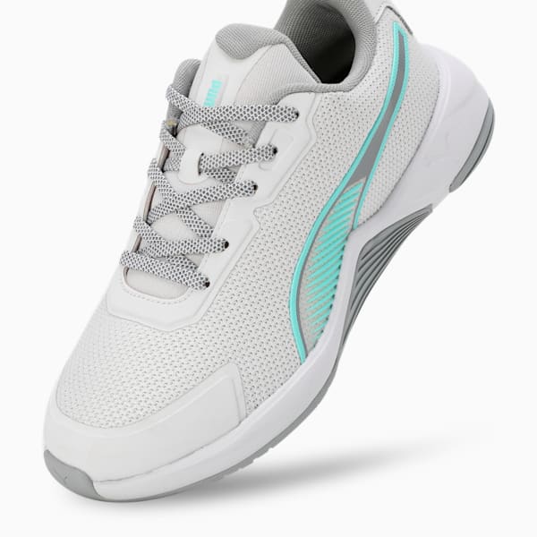 PUMA Surgestride Women's Training Shoes, Feather Gray-Cool Mid Gray-Mint, extralarge-IND