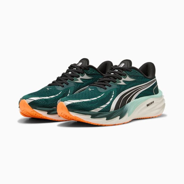 Velocity NITRO™ 4 Men's Road Running Shoes, Green Terrain-Heat Fire, extralarge