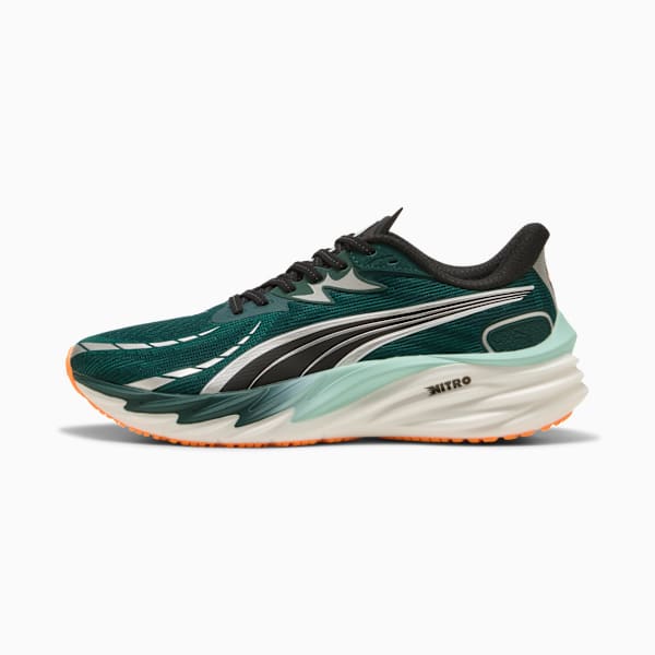 Velocity NITRO™ 4 Men's Road Running Shoes, Green Terrain-Heat Fire, extralarge