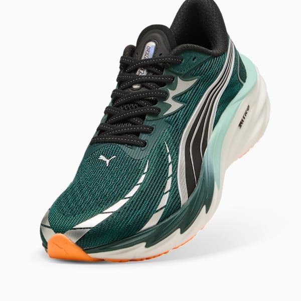 Velocity NITRO™ 4 Men's Road Running Shoes, Green Terrain-Heat Fire, extralarge