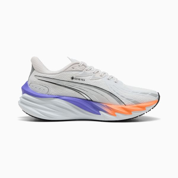 Velocity NITRO™ 4 GORE-TEX® Women's Waterproof Road Running Shoes, Feather Gray-Dark Amethyst, extralarge
