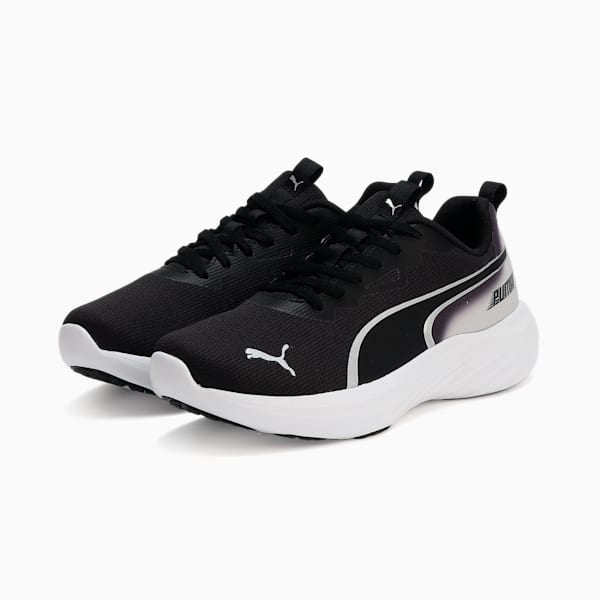 キッズ スピード モンスター V5 PL スニーカー 21-24cm, PUMA Black-PUMA Silver-Cool Light Gray, extralarge-JPN