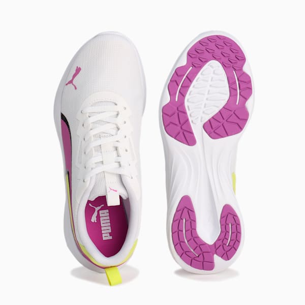 キッズ スピード モンスター V5 PL スニーカー 21-24cm, PUMA White-Wild Berry, extralarge-JPN