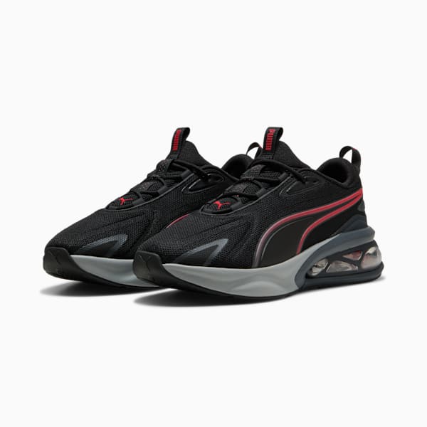 Solar Men's Shoes, PUMA Black-Cool Mid Gray-For All Time Red, extralarge
