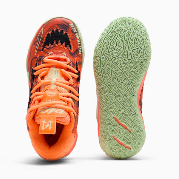 Tenis de Basquetbol Adolescentes MB.03 Halloween, Fluro Orange Pes-PUMA Black, extralarge