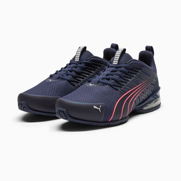 Chaussures de course à pied large Voltaic Evo Femme, PUMA Navy-Sunset Glow, extralarge